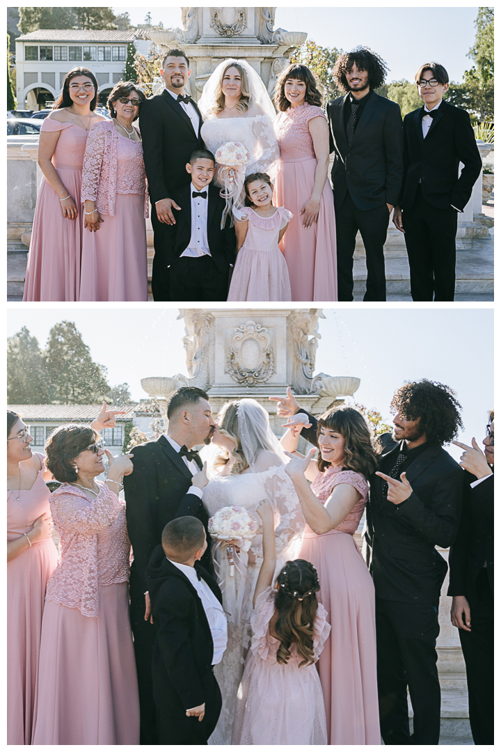 Wedding Portraits at Malaga Cove Plaza in Palos Verdes, Los Angeles, California