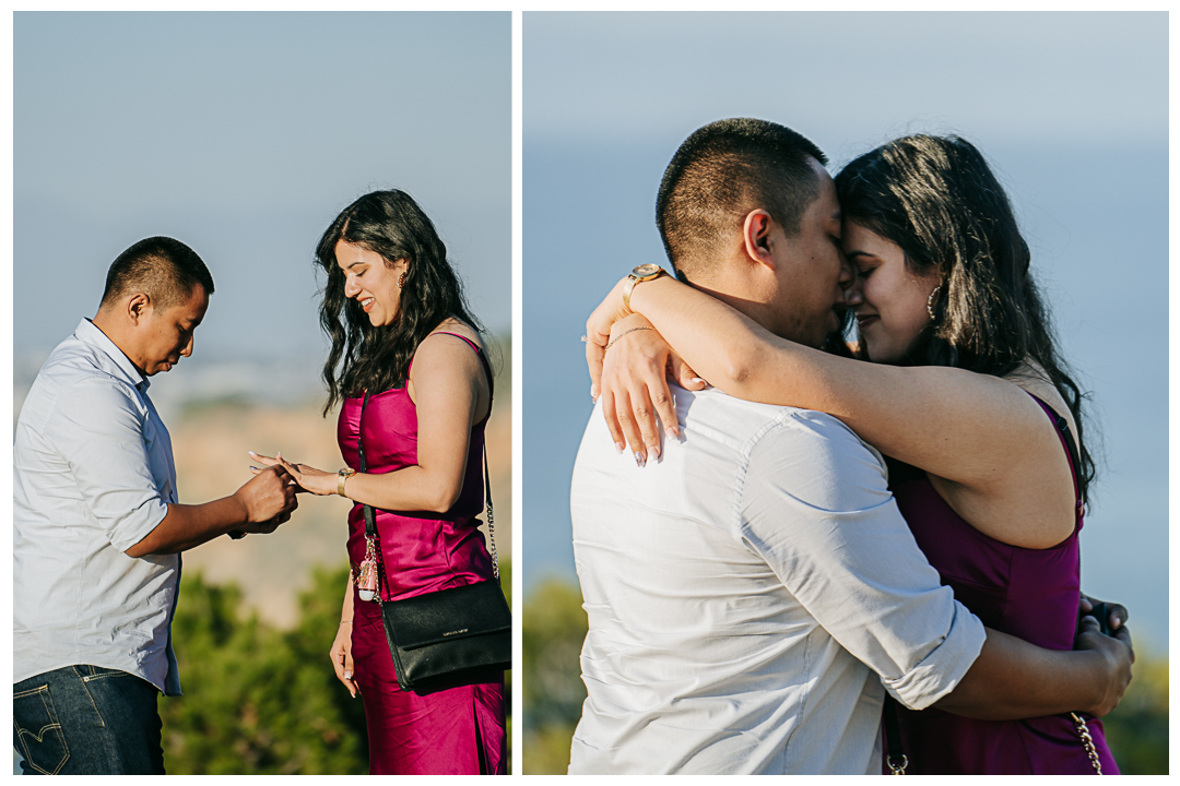 Surprise Proposal and Mini Engagement session in Palos Verdes, Los Angeles, California