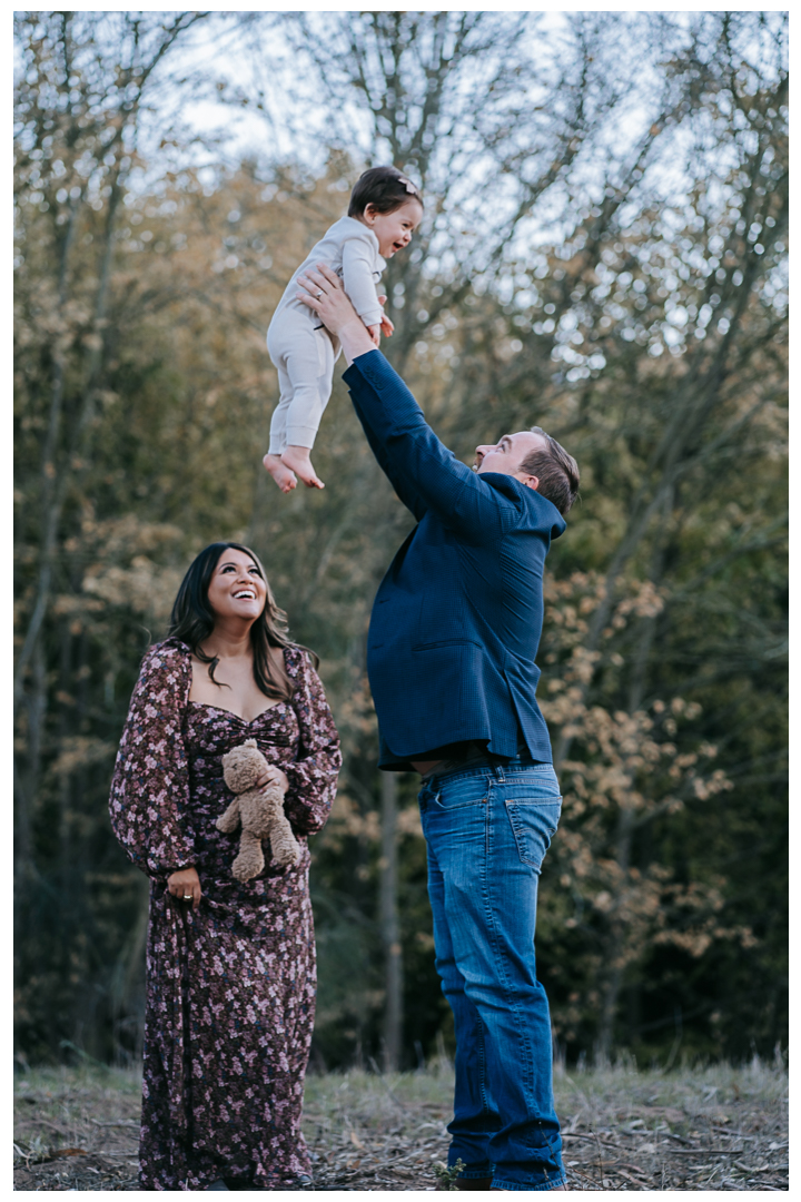 Outdoor family session with newborn in Malaga Cove, Palos Verdes, Los Angeles, California