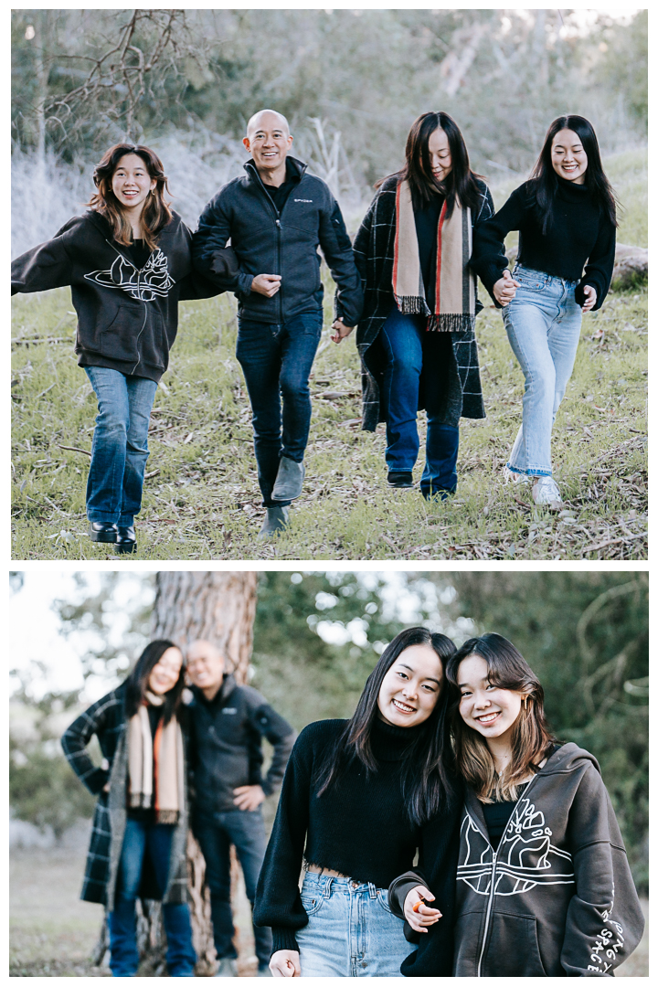 Outdoor family session with newborn in Malaga Cove, Palos Verdes, Los Angeles, California