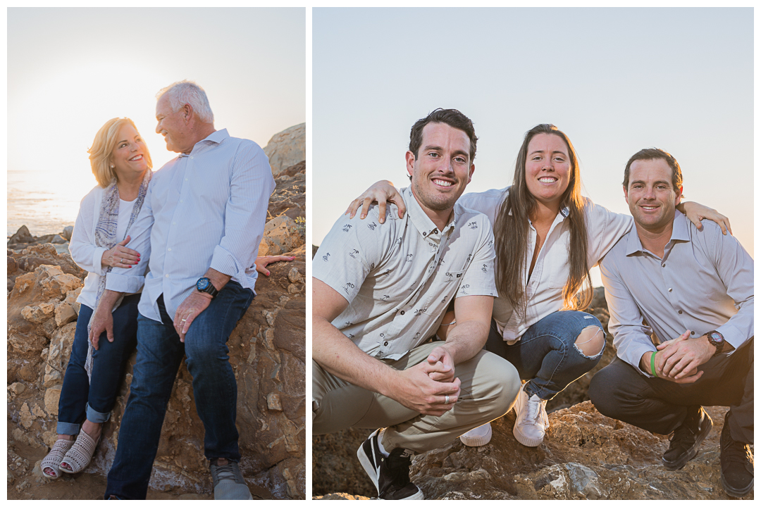 Outdoor family session with newborn Palos Verdes, Los Angeles, California