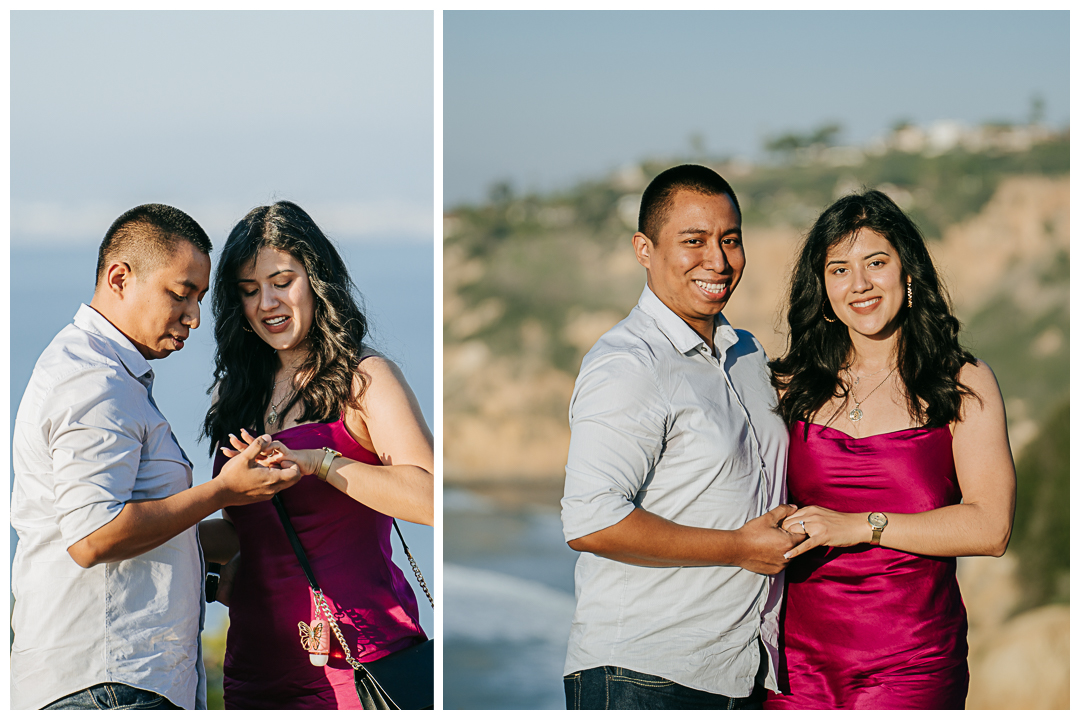 Surprise Proposal and Mini Engagement session in Palos Verdes, Los Angeles, California