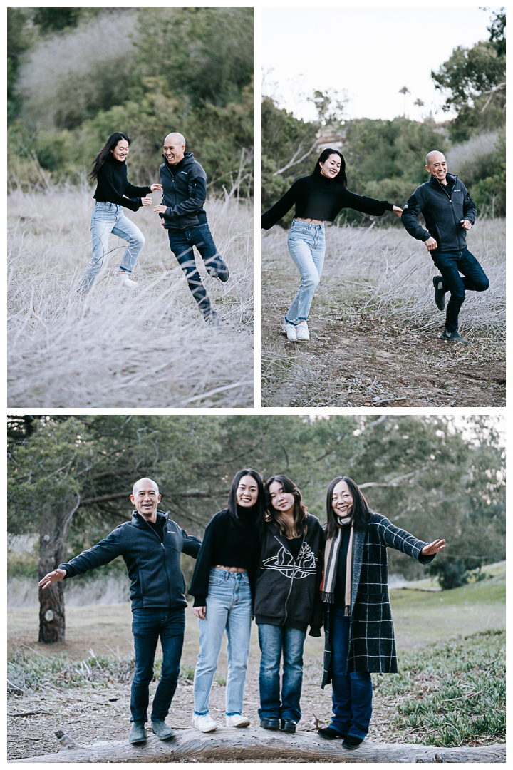 Outdoor family session with newborn in Malaga Cove, Palos Verdes, Los Angeles, California