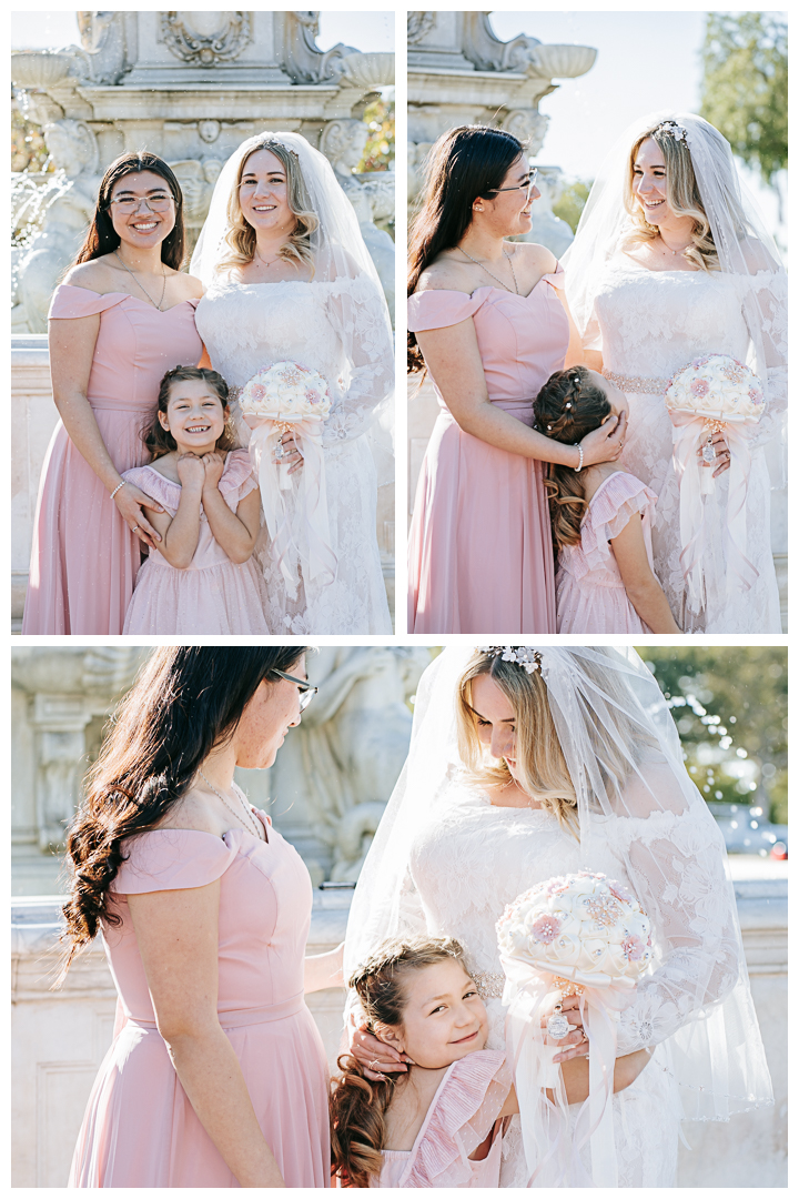 Wedding Portraits at Malaga Cove Plaza in Palos Verdes, Los Angeles, California