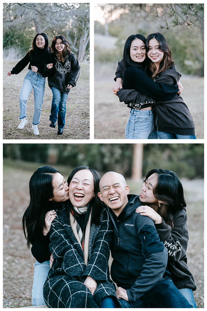 Outdoor family session with newborn in Malaga Cove, Palos Verdes, Los Angeles, California