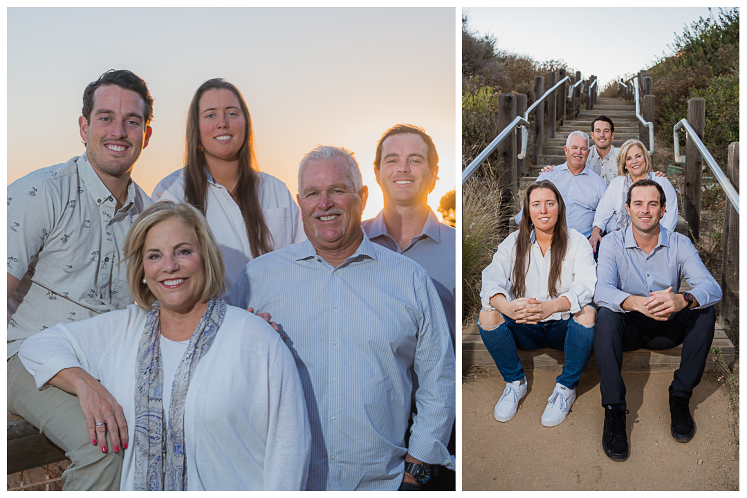 Outdoor family session with newborn Palos Verdes, Los Angeles, California