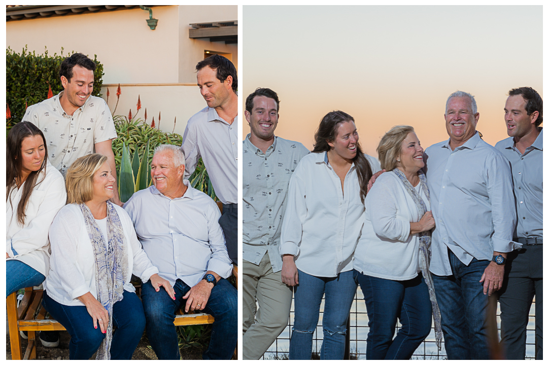 Outdoor family session with newborn Palos Verdes, Los Angeles, California