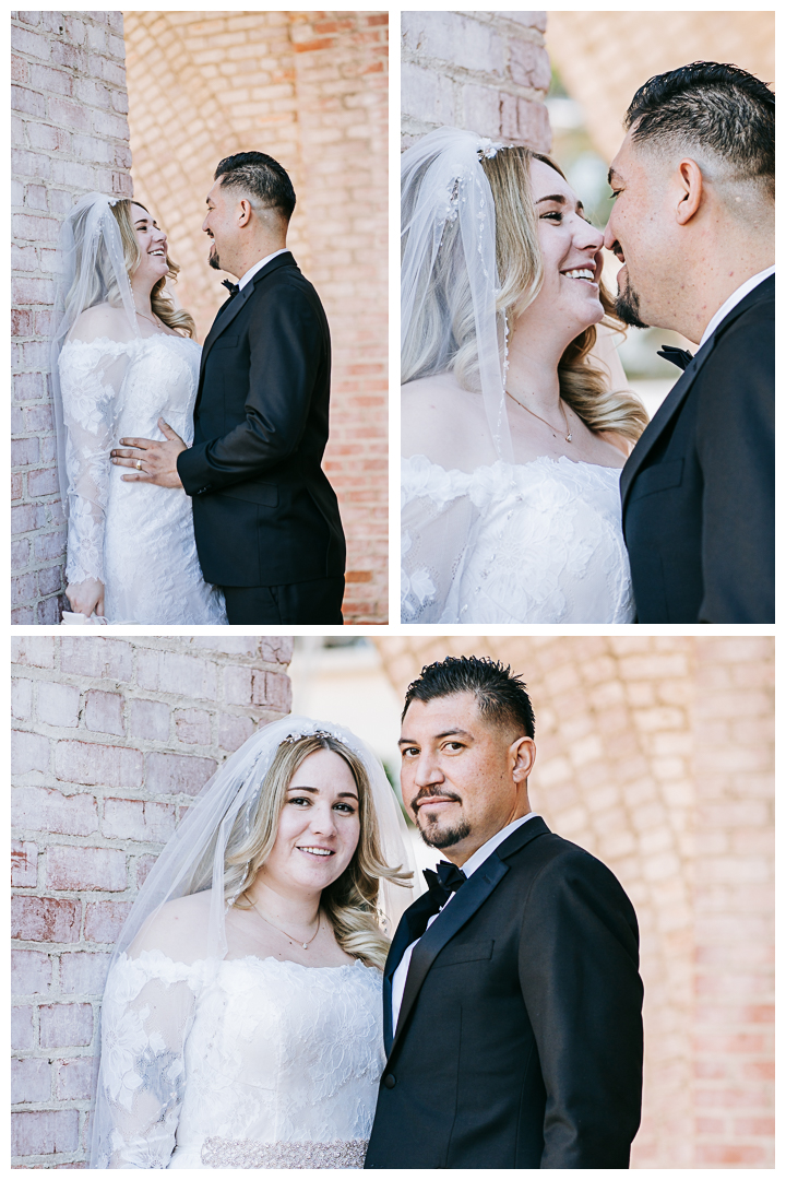 Wedding Portraits at Malaga Cove Plaza in Palos Verdes, Los Angeles, California