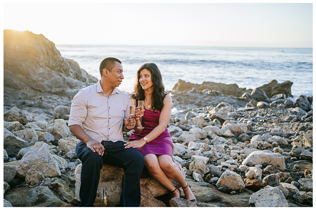 Surprise Proposal and Mini Engagement session in Palos Verdes, Los Angeles, California