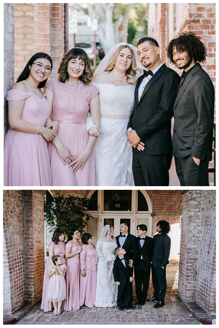 Wedding Portraits at Malaga Cove Plaza in Palos Verdes, Los Angeles, California