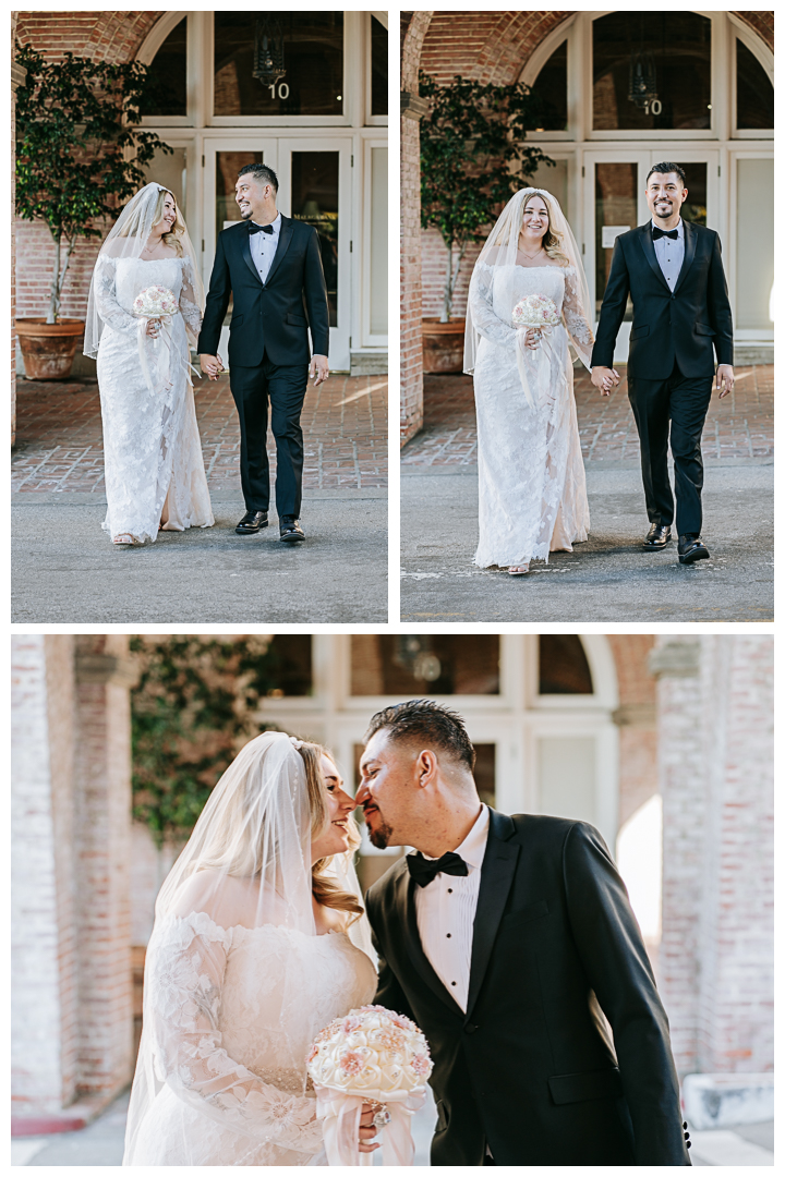 Wedding Portraits at Malaga Cove Plaza in Palos Verdes, Los Angeles, California