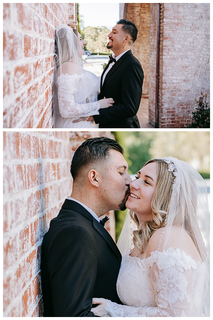 Wedding Portraits at Malaga Cove Plaza in Palos Verdes, Los Angeles, California