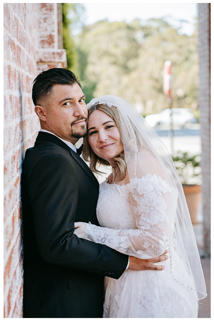 Wedding Portraits at Malaga Cove Plaza in Palos Verdes, Los Angeles, California