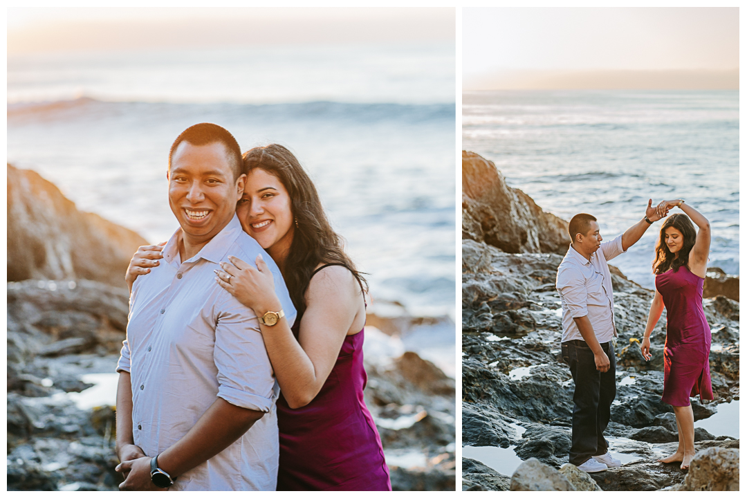 Surprise Proposal and Mini Engagement session in Palos Verdes, Los Angeles, California