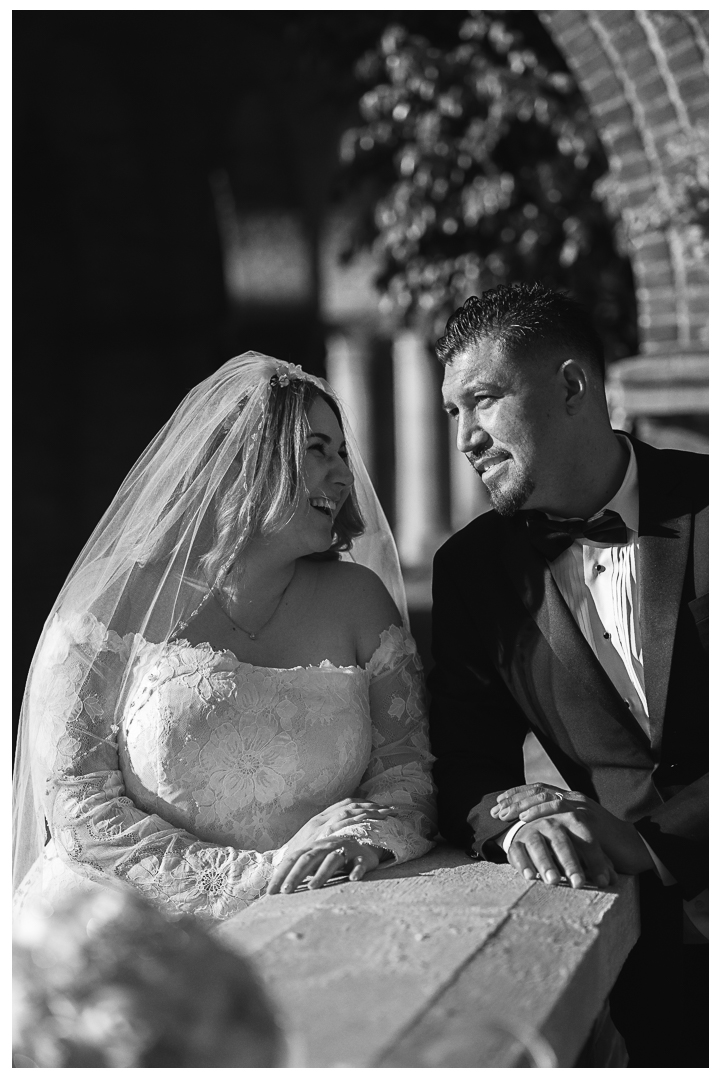 Wedding Portraits at Malaga Cove Plaza in Palos Verdes, Los Angeles, California