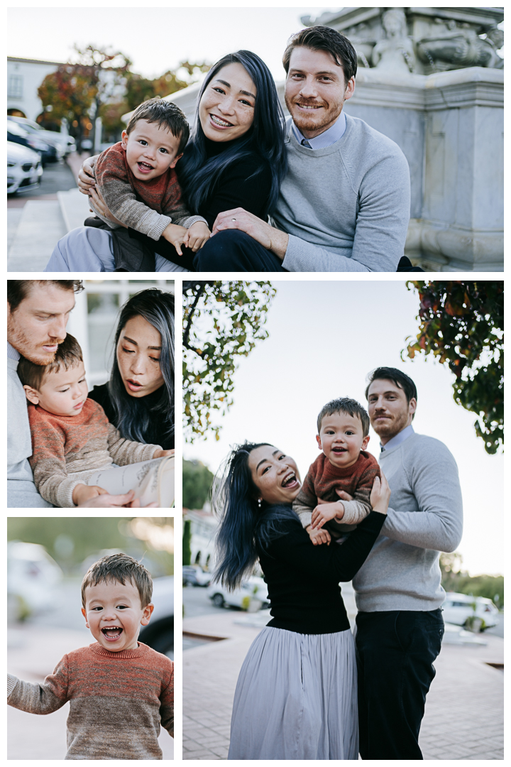 Family Photoshoot at Malaga Cove Plaza in Palos Verdes, Los Angeles, California