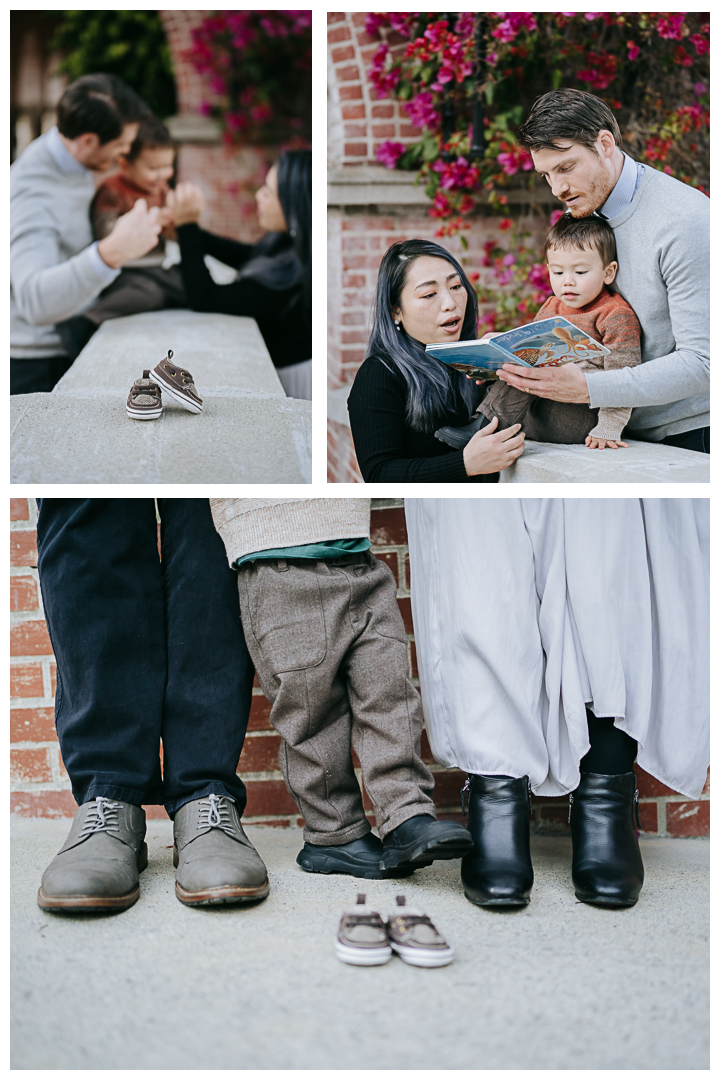 Family Photoshoot at Malaga Cove Plaza in Palos Verdes, Los Angeles, California