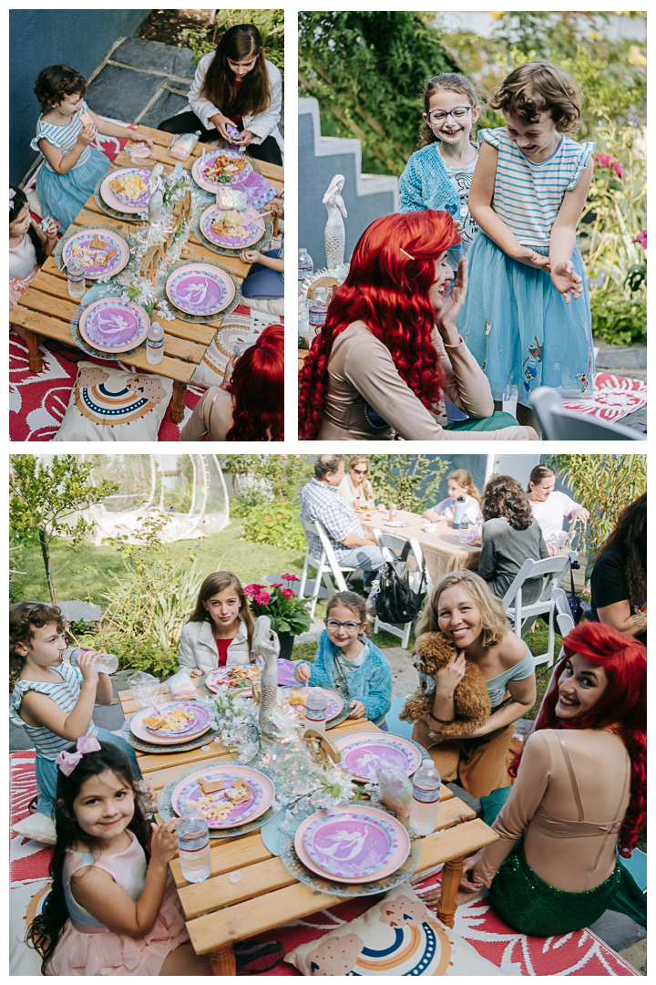 Mermaid theme Kids 6th Birthday Party at home in Torrance, Los Angeles, California