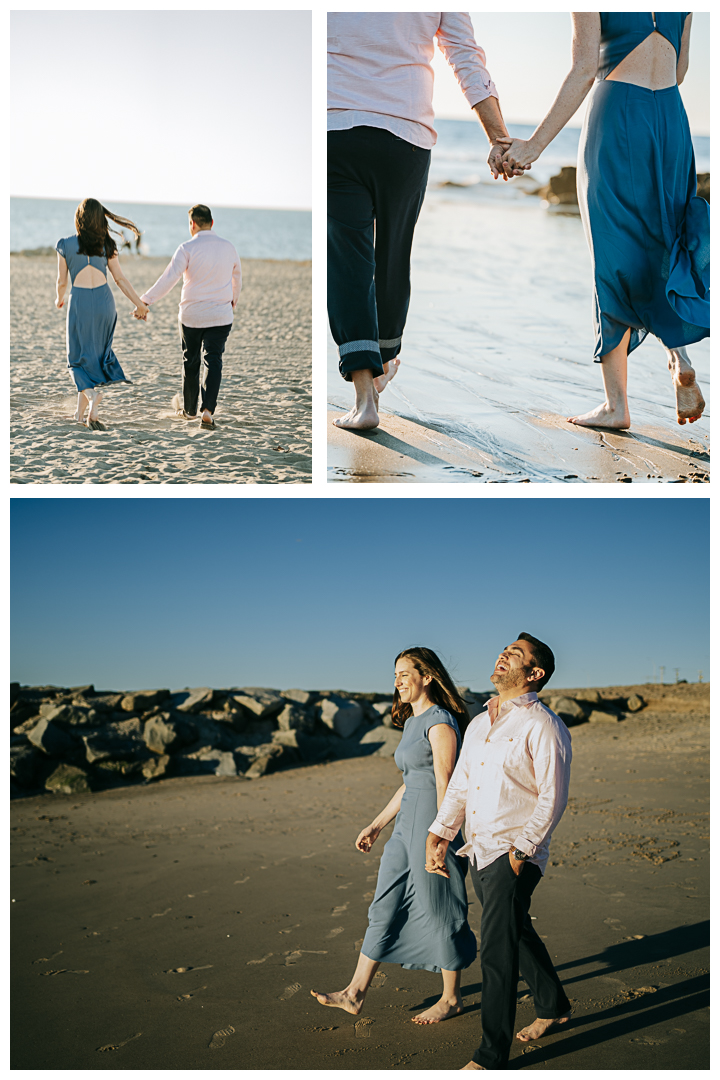 Engagement Photoshoot at the beach in El Segundo, Los Angeles, California