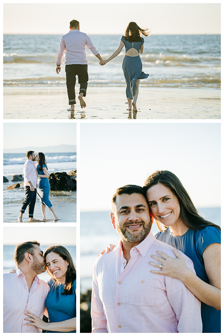 Engagement Photoshoot at the beach in El Segundo, Los Angeles, California