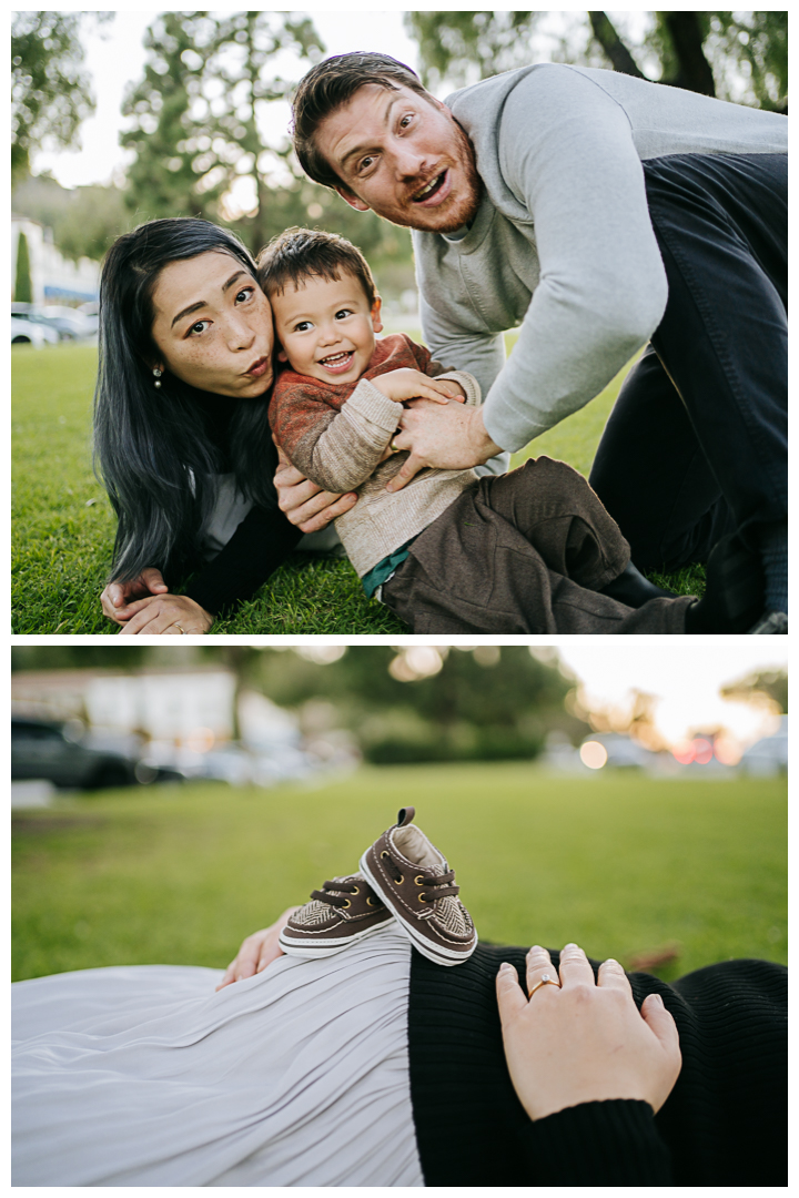 Family Photoshoot at Malaga Cove Plaza in Palos Verdes, Los Angeles, California