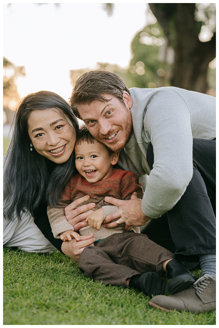 Family Photoshoot at Malaga Cove Plaza in Palos Verdes, Los Angeles, California