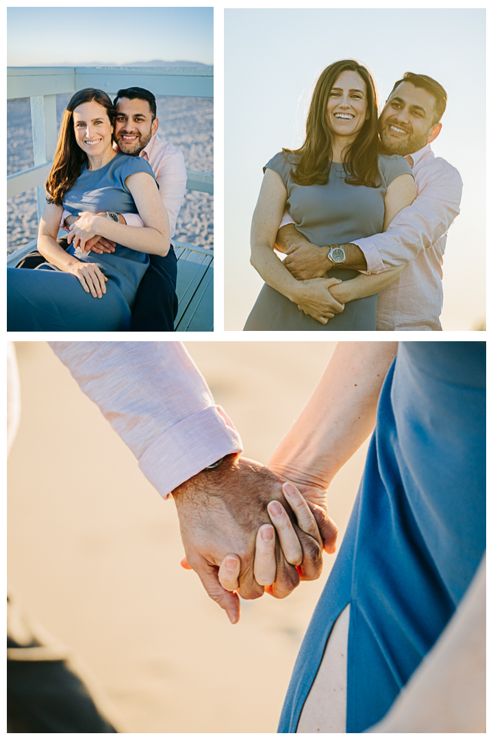 Engagement Photoshoot at the beach in El Segundo, Los Angeles, California