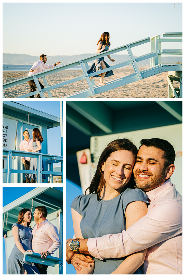 Engagement Photoshoot at the beach in El Segundo, Los Angeles, California