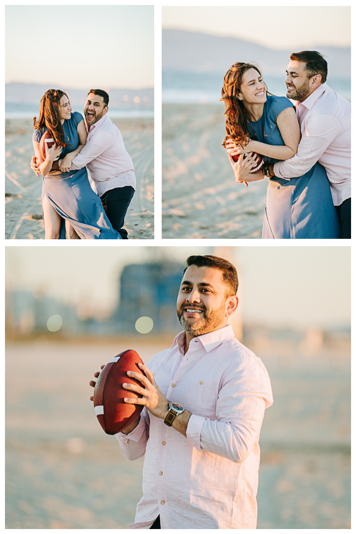 Engagement Photoshoot at the beach in El Segundo, Los Angeles, California