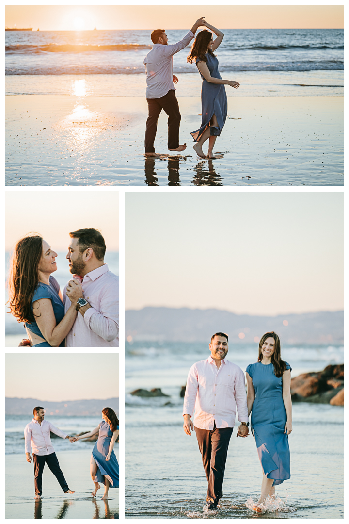 Engagement Photoshoot at the beach in El Segundo, Los Angeles, California