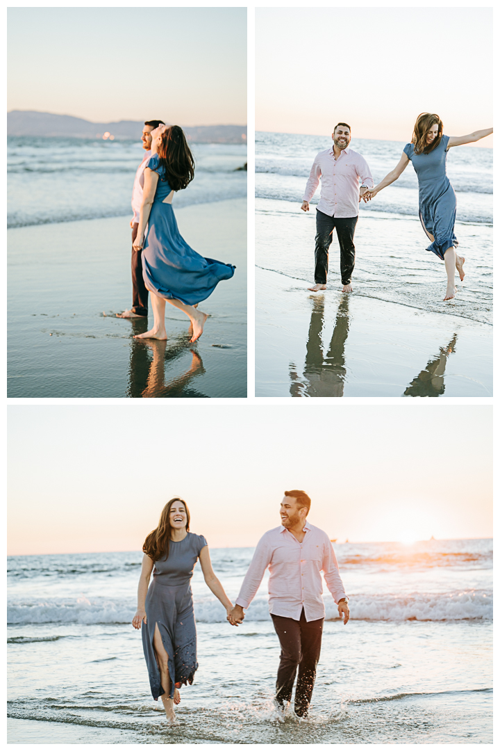 Engagement Photoshoot at the beach in El Segundo, Los Angeles, California