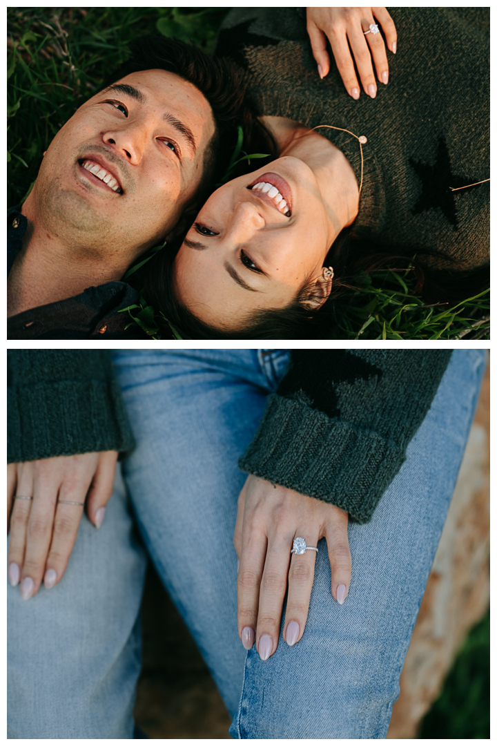 Surprise Proposal and Mini Engagement Photography at PV Secret Cove Lookout  in Palos Verdes Estates, Los Angeles, California