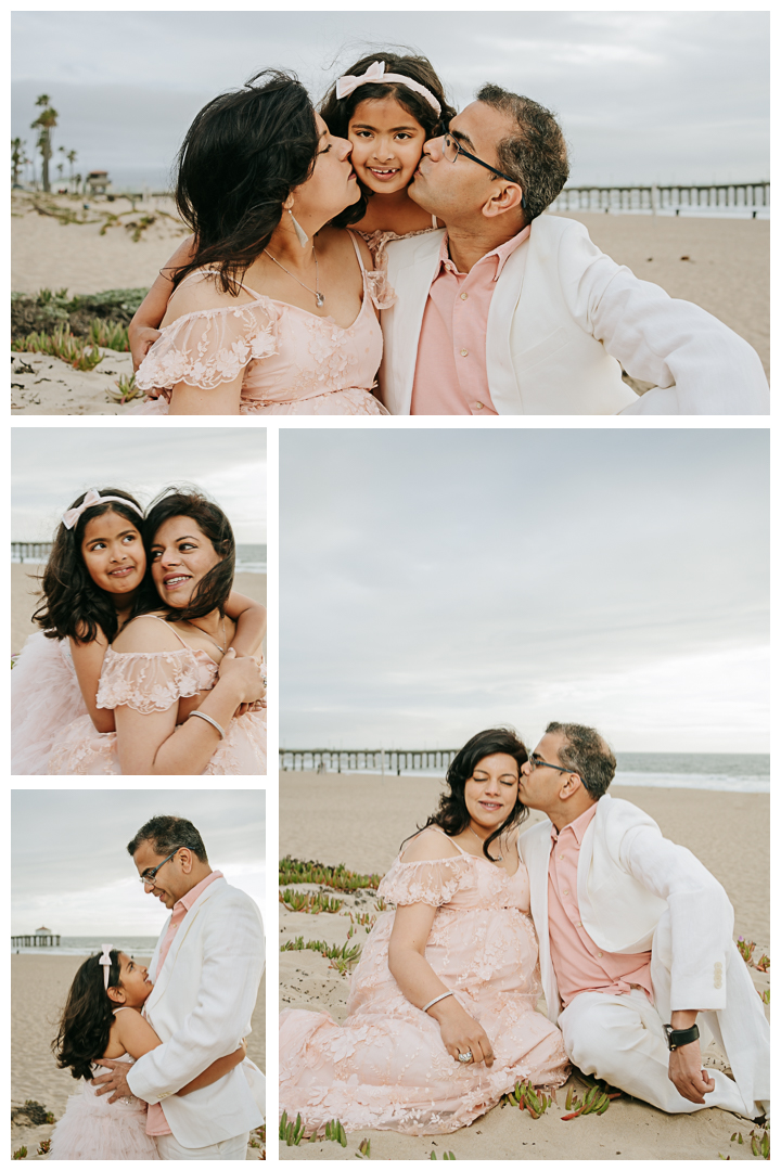 Family and Maternity Photos at Manhattan Beach, Los Angeles, California