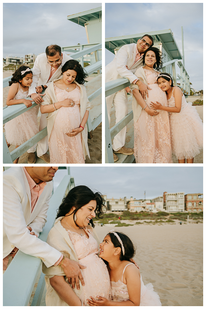 Family and Maternity Photos at Manhattan Beach, Los Angeles, California