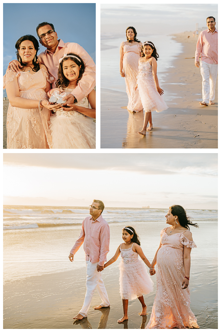 Family and Maternity Photos at Manhattan Beach, Los Angeles, California