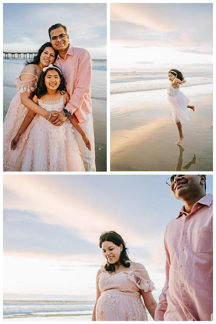 Family and Maternity Photos at Manhattan Beach, Los Angeles, California