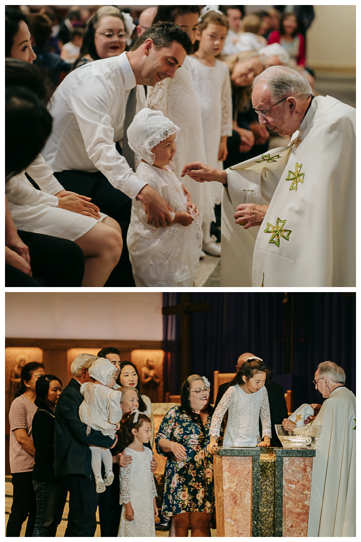 Baptism at American Martyrs Church in Manhattan Beach, Los Angeles, California