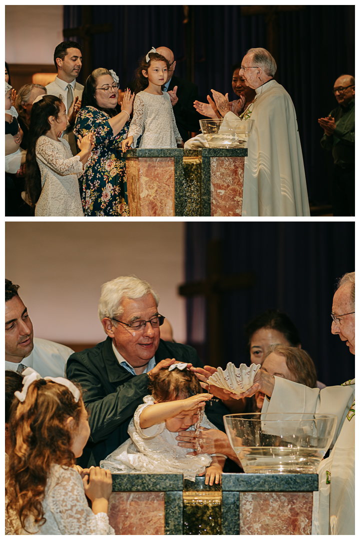 Baptism at American Martyrs Church in Manhattan Beach, Los Angeles, California