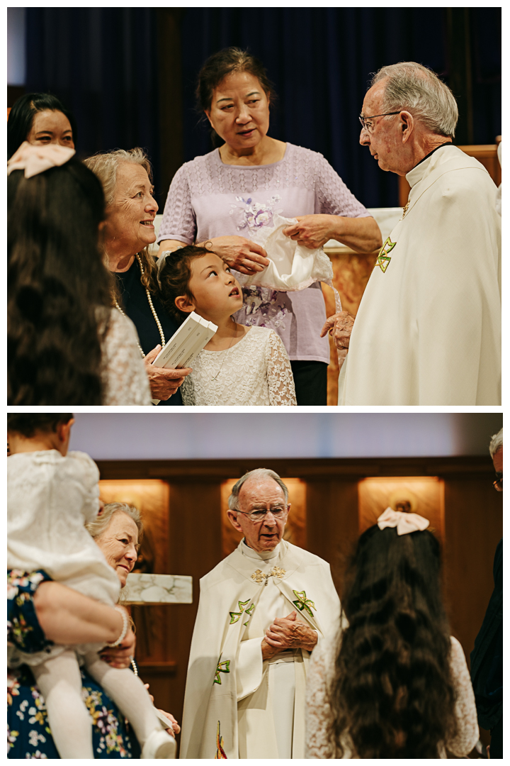 Baptism at American Martyrs Church in Manhattan Beach, Los Angeles, California