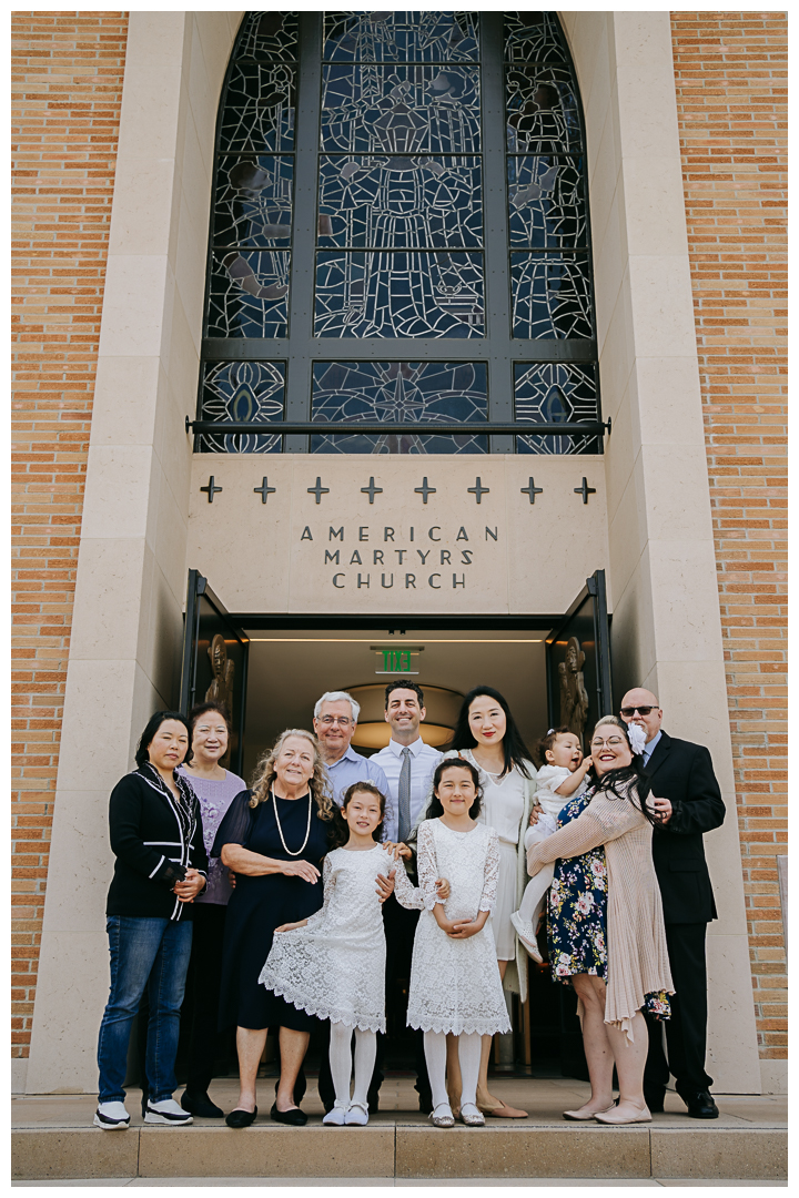 Baptism at American Martyrs Church in Manhattan Beach, Los Angeles, California