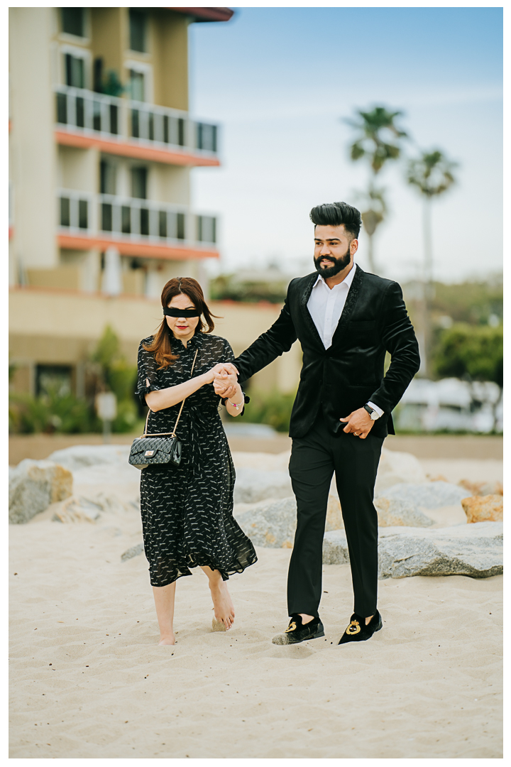 Surprise Proposal and Engagement at Hermosa Beach, Los Angeles, California