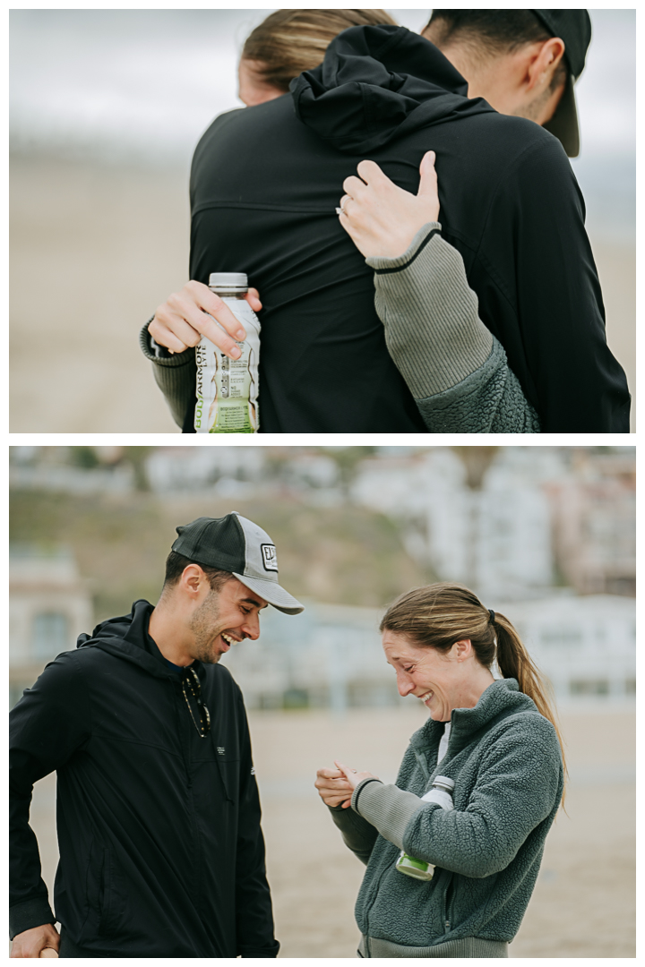 Surprise Proposal at Playa Del Rey in Los Angeles, California