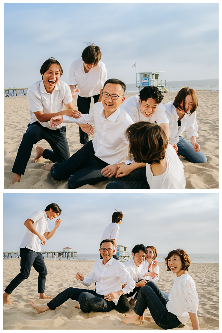 Family Photos at Manhattan Beah in Los Angeles, California