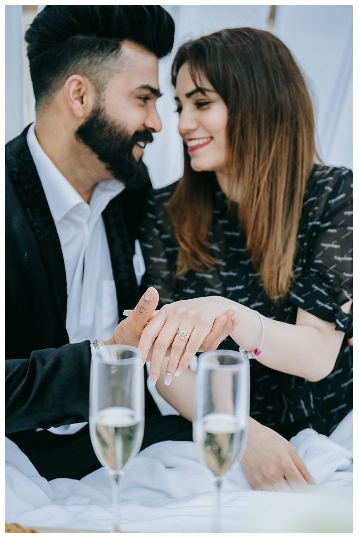 Surprise Proposal and Engagement at Hermosa Beach, Los Angeles, California