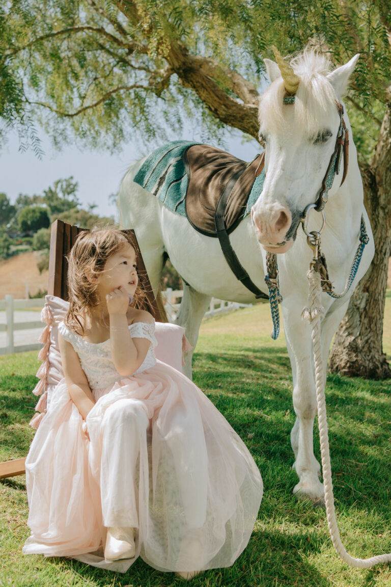 Unicorn Birthday Party Photography in Palos Verdes, Los Angeles, California