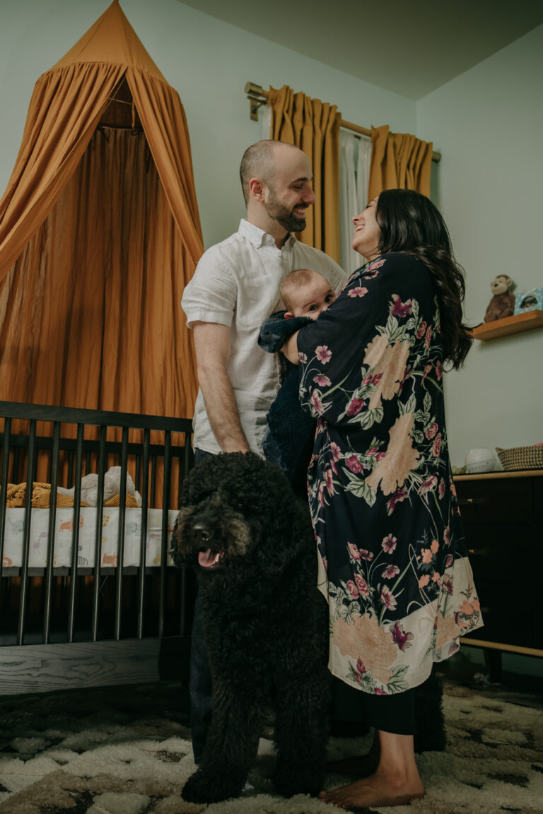 In-home newborn family session photography in Sherman Oaks, Los Angeles, California