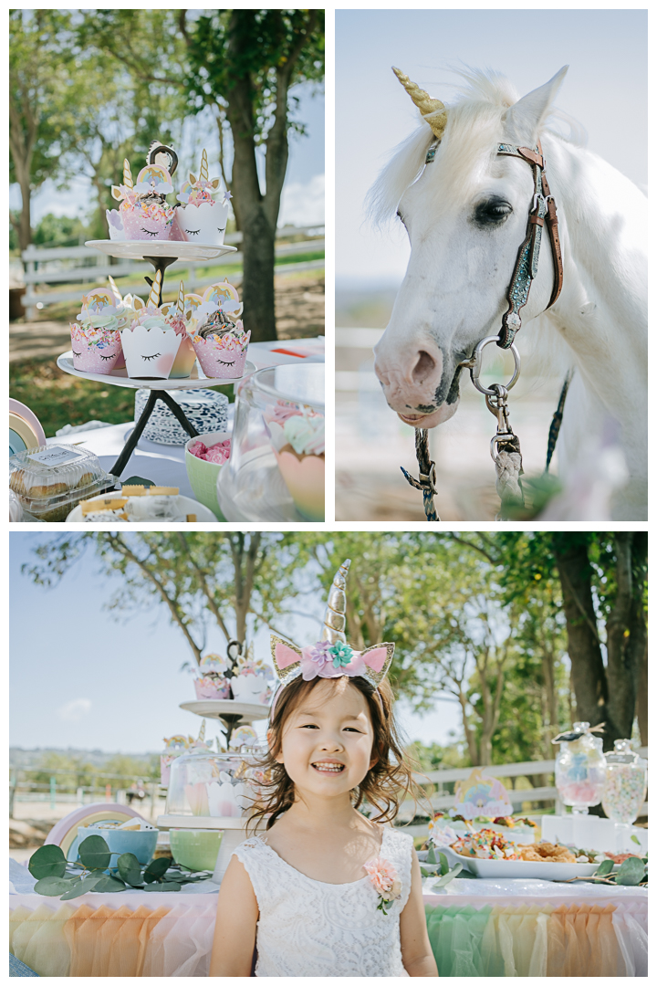 Unicorn Birthday Party Photography in Palos Verdes, Los Angeles, California