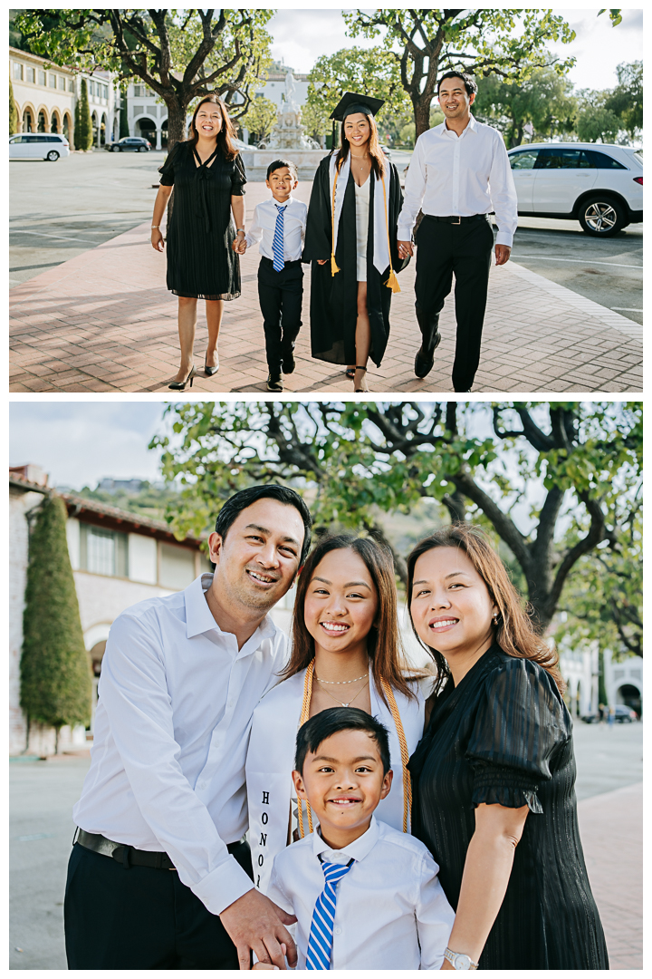 Senior Portraits with Family in Palos Verdes, Los Angeles, California