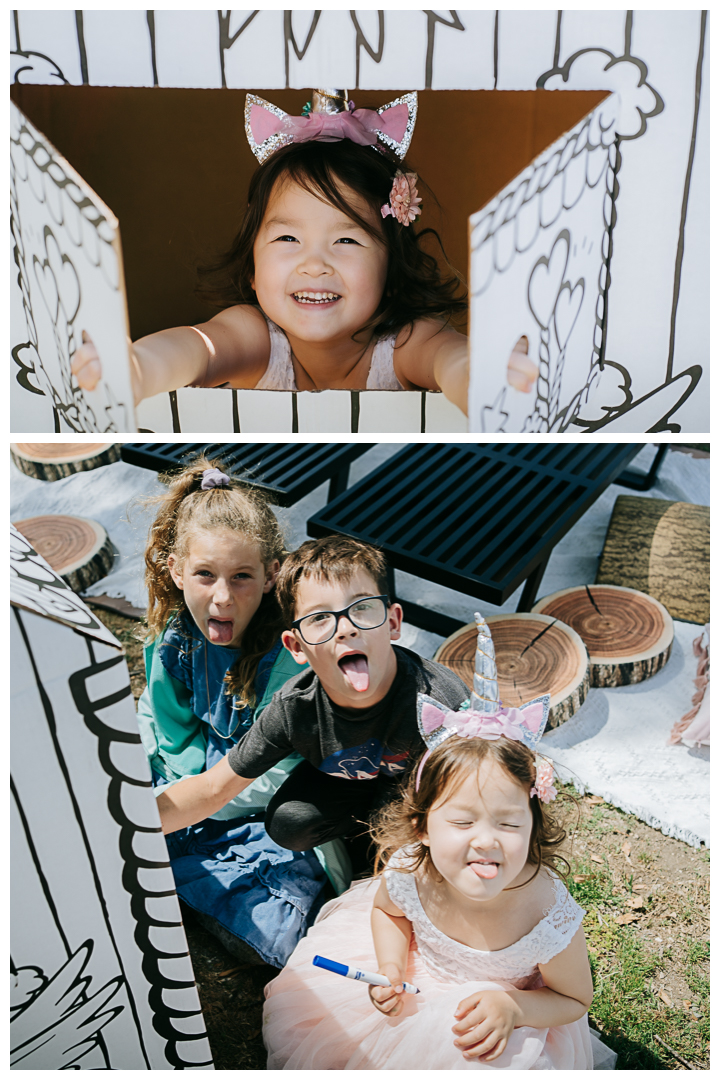 Unicorn Birthday Party Photography in Palos Verdes, Los Angeles, California