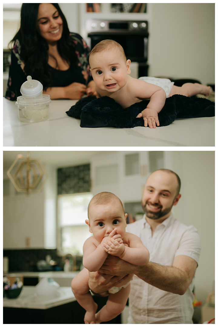 In-home newborn family session photography in Sherman Oaks, Los Angeles, California